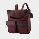 Sac À Dos Crosby 28 - Coach - Cuir - Bordeaux