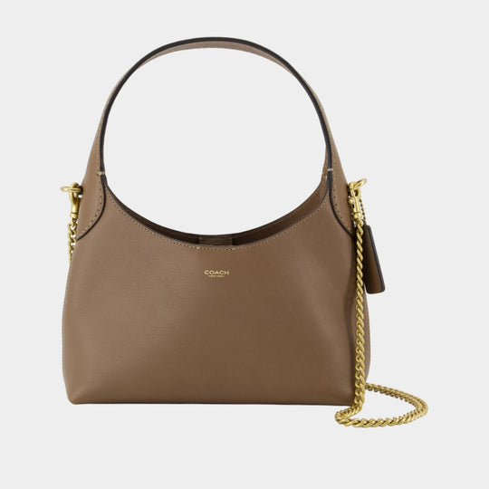 Sac Porté Épaule Brooklyn 23 - Coach - Cuir - Neutre