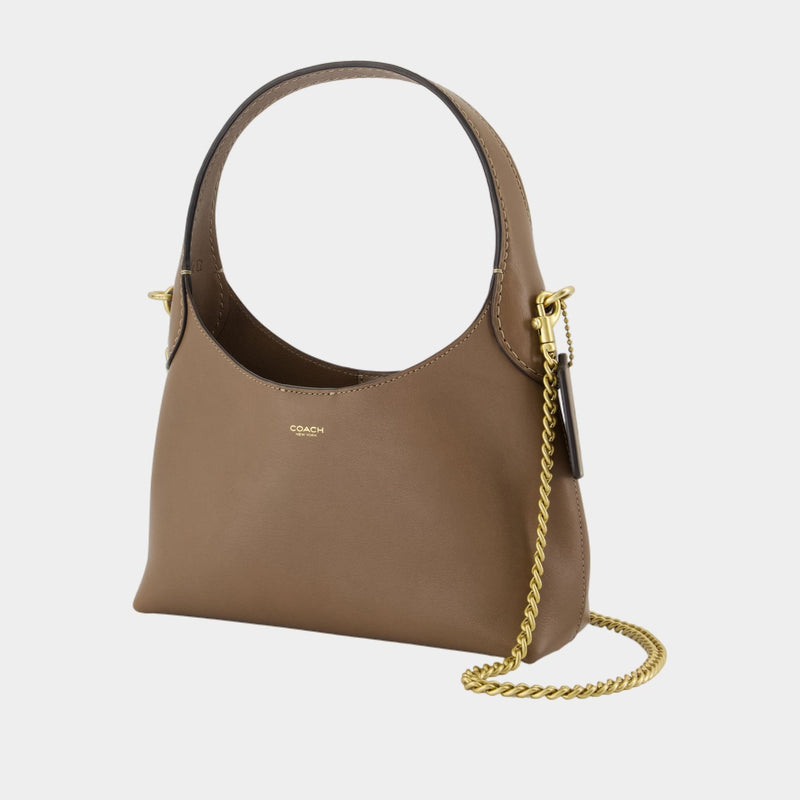 Sac Porté Épaule Brooklyn 23 - Coach - Cuir - Neutre