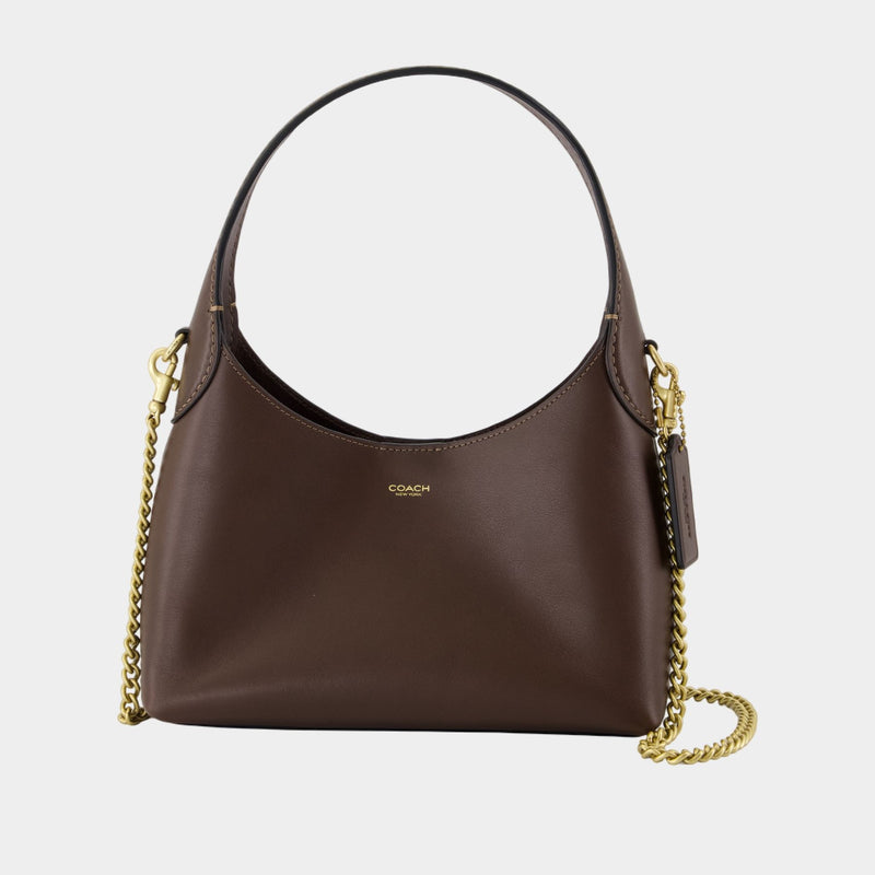 Sac Porté Épaule Brooklyn 23 - Coach - Cuir - Marron