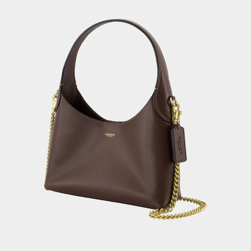 Sac Porté Épaule Brooklyn 23 - Coach - Cuir - Marron