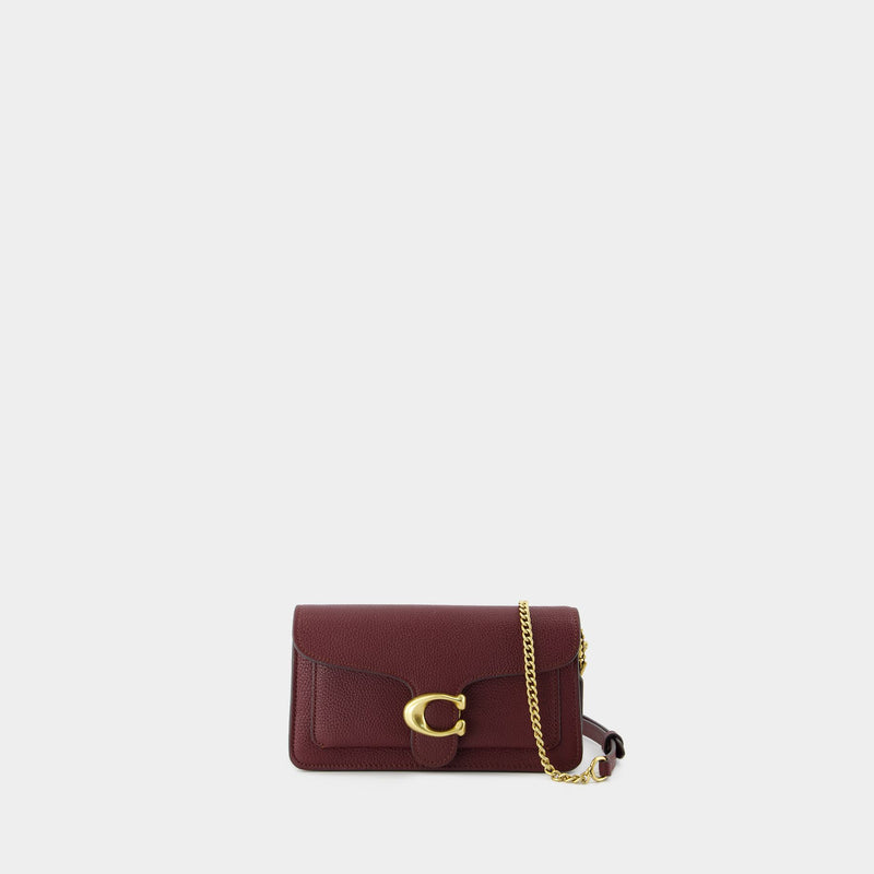 Pochette Tabby Chain - Coach - Cuir - Rouge