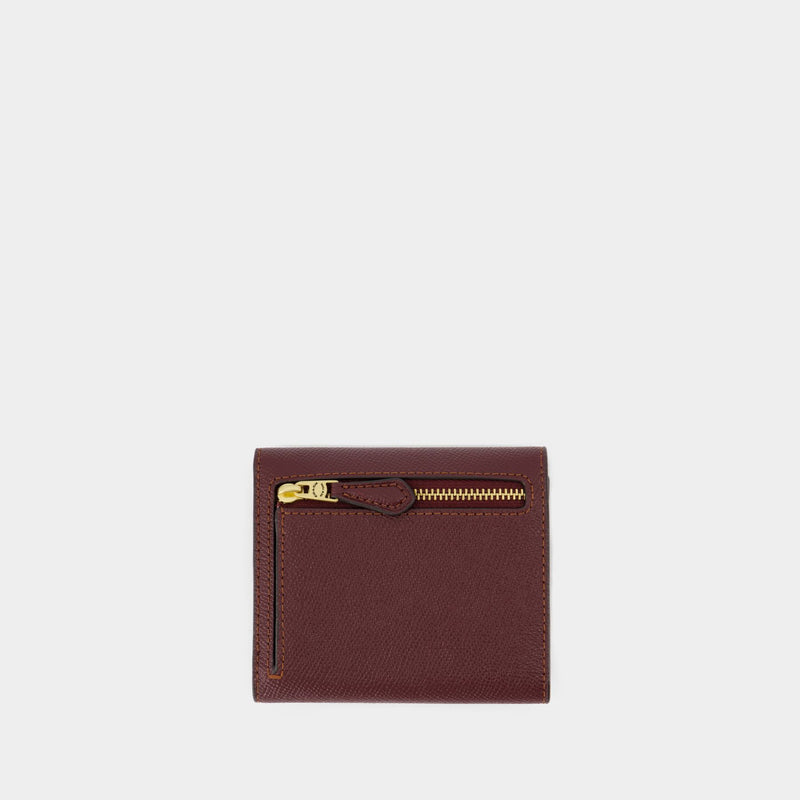 Wallet Wyn Small - Coach - Cuir - Rouge