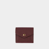 Wallet Wyn Small - Coach - Cuir - Rouge