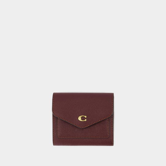 Wallet Wyn Small - Coach - Cuir - Rouge
