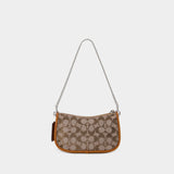 Sac Hobo Swinger 20 - Coach - Toile - Marron