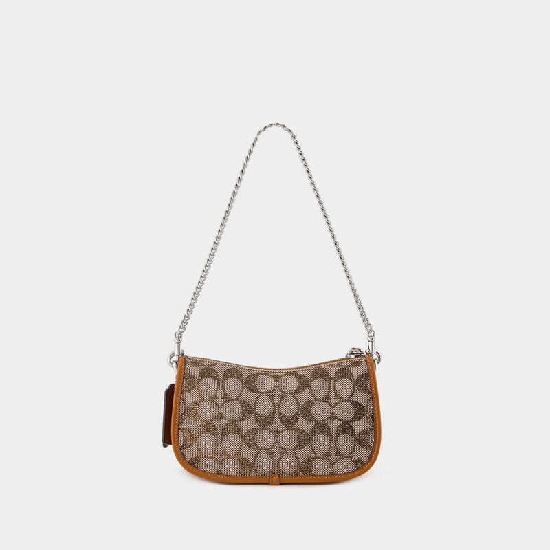 Sac Hobo Swinger 20 - Coach - Toile - Marron