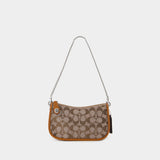 Sac Hobo Swinger 20 - Coach - Toile - Marron