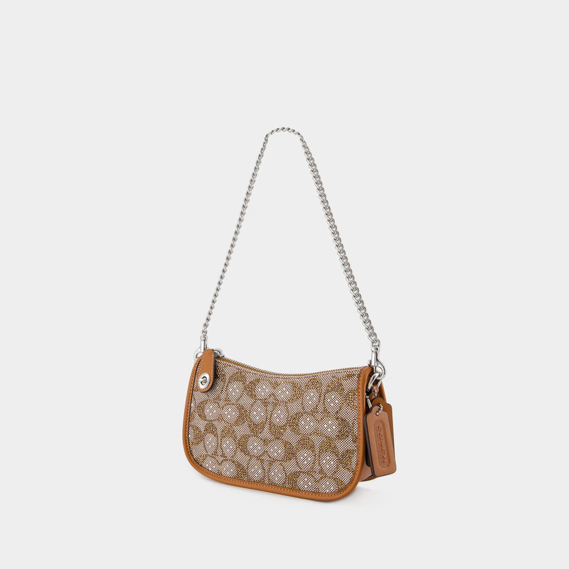 Sac Hobo Swinger 20 - Coach - Toile - Marron