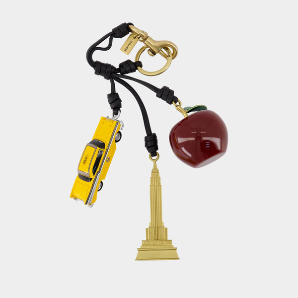 Porte-Clé Small New York Cluster - Coach - Acétate - Multi