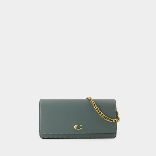 Sac À Bandoulière Essential Long - Coach - Cuir - Vert