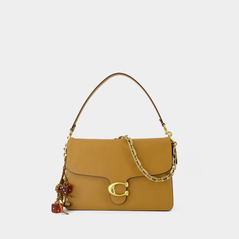 Sac Porté Épaule Chain Tabby 35 - Coach - Cuir - Marron