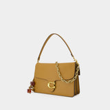 Sac Porté Épaule Chain Tabby 35 - Coach - Cuir - Marron