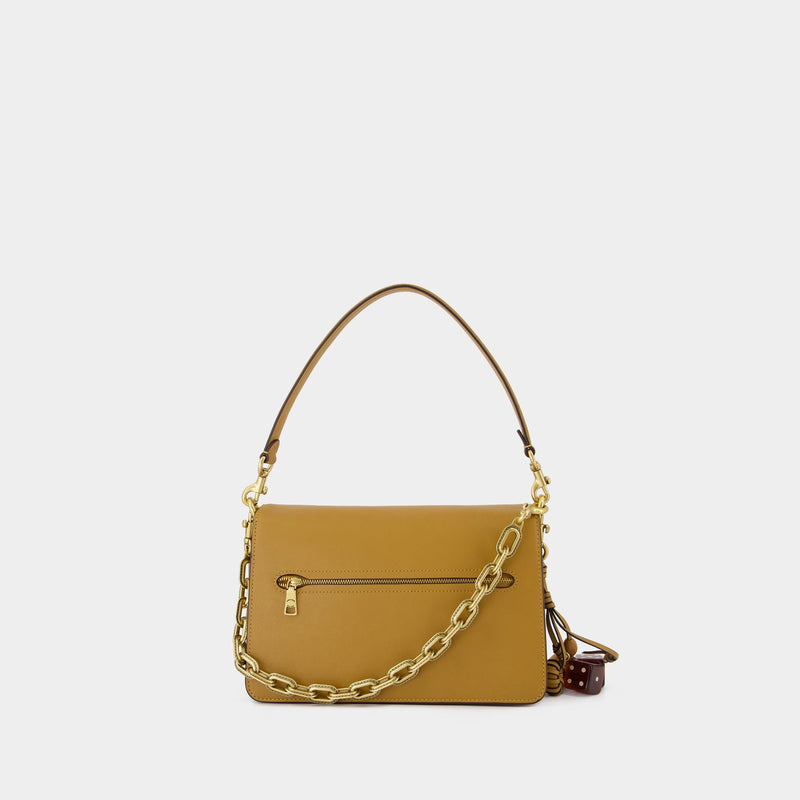 Sac Porté Épaule Chain Tabby - Coach - Cuir - Marron