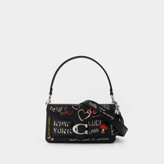 Sac Porté Épaule Sketch Print Tabby 26 - Coach - Cuir - Noir