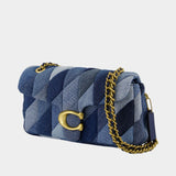 Sac À Bandoulière Patchwork Denim Tabby 26 - Coach - Coton - Bleu