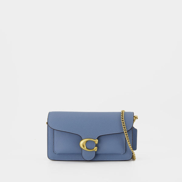 Sac À Bandoulière Tabby Chain Clutch - Coach - Cuir - Bleu