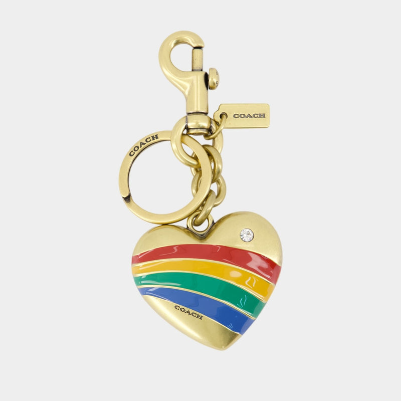 Porte-Clé Metal Heart - Coach - Cuir - Multi