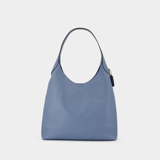 Sac Porté Épaule Brooklyn 39 - Coach - Cuir - Bleu