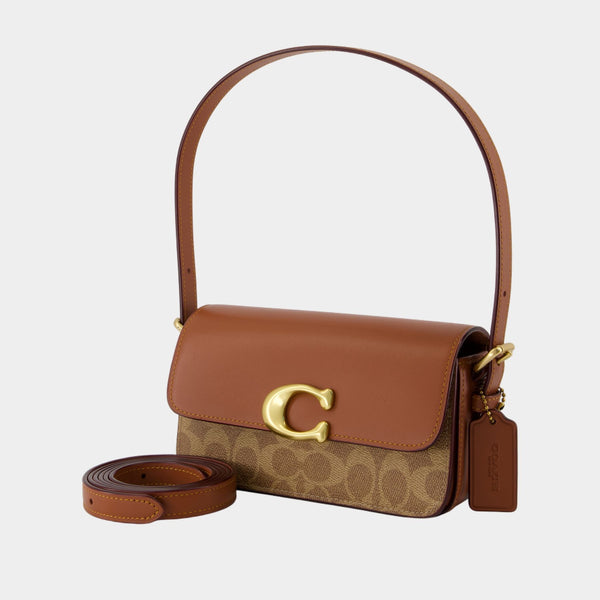 Sac Porté Épaule Signature Zoe - Coach - Toile - Marron