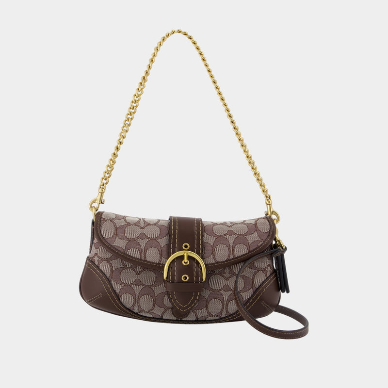 Sac Porté Épaule Soho 25 - Coach - Cuir - Marron