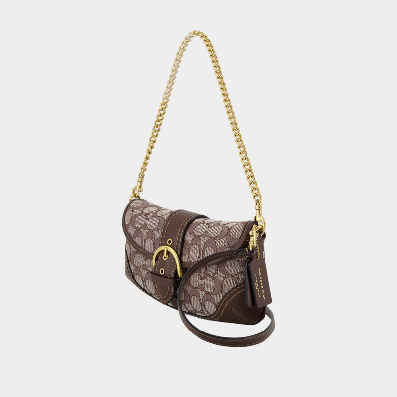 Sac Porté Épaule Soho 25 - Coach - Cuir - Marron