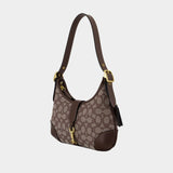 Sac Porté Épaule Signature Hamptons - Coach - Toile - Marron