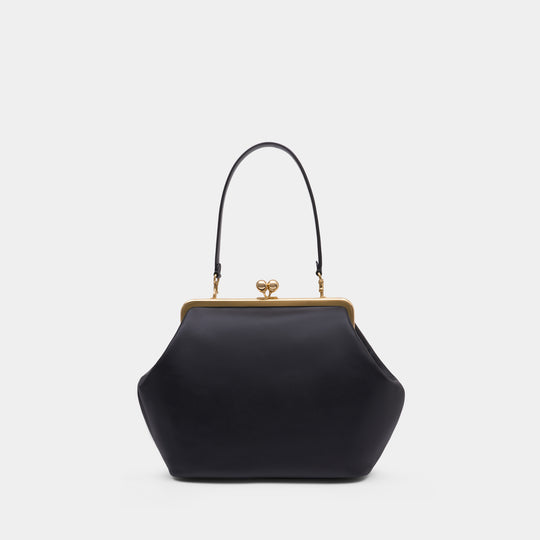 Pochette Large Kisslock - Coach - Cuir - Noir