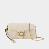 Sac À Bandoulière Quilted Tabby Chain 19 - Coach - Cuir - Blanc
