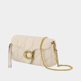 Sac À Bandoulière Quilted Tabby Chain 19 - Coach - Cuir - Blanc