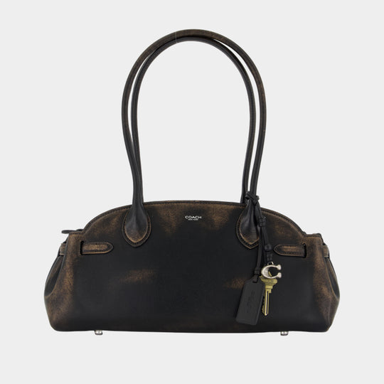 Sac Porté Épaule Empire 34 - Coach - Cuir - Marron