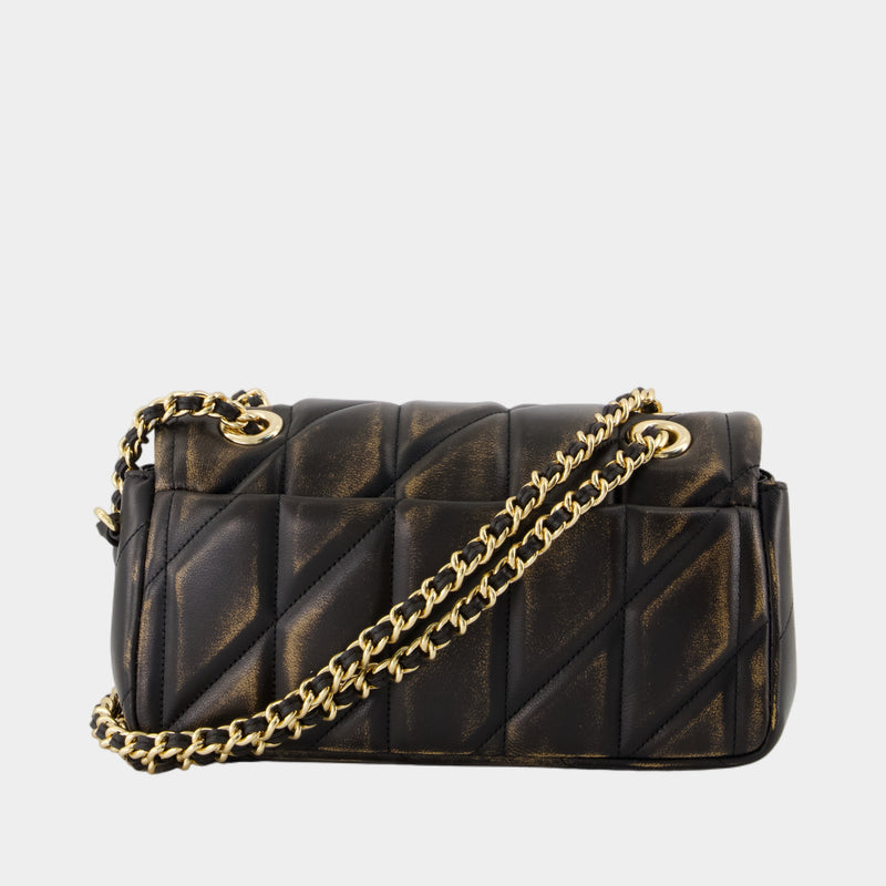 Sac Porté Épaule Tabby 20 With Chain - Coach - Cuir - Marron