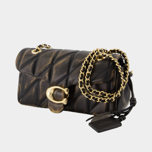 Sac Porté Épaule Tabby 20 With Chain - Coach - Cuir - Marron