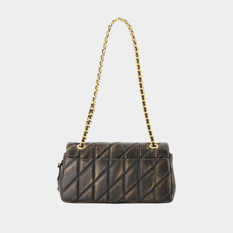 Sac Porté Épaule Tabby 26 With Chain - Coach - Cuir - Marron