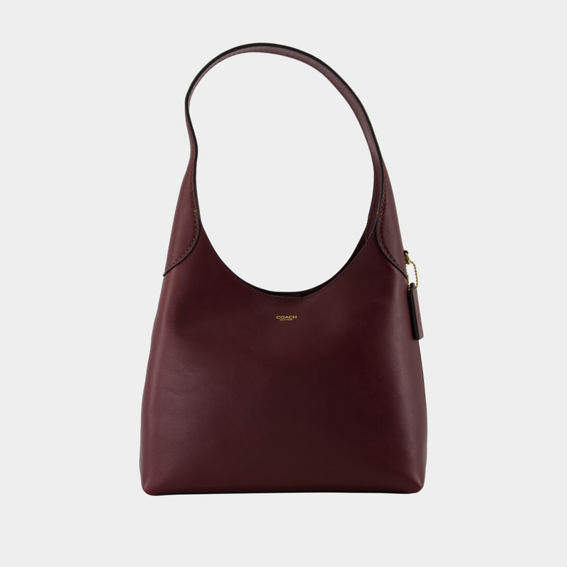 Sac Porté Épaule Brooklyn 28 - Coach - Cuir - Bordeaux