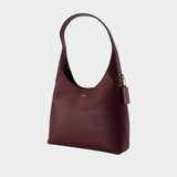 Sac Porté Épaule Brooklyn 28 - Coach - Cuir - Bordeaux