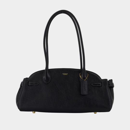 Sac Porté Épaule Empire Carryall 34 - Coach - Cuir - Noir