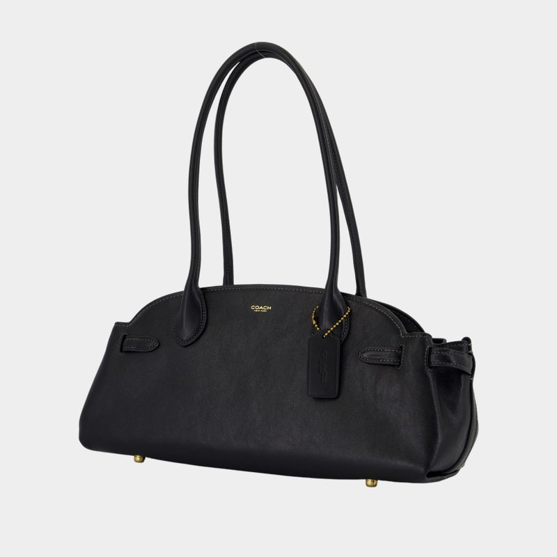 Sac Porté Épaule Empire Carryall 34 - Coach - Cuir - Noir