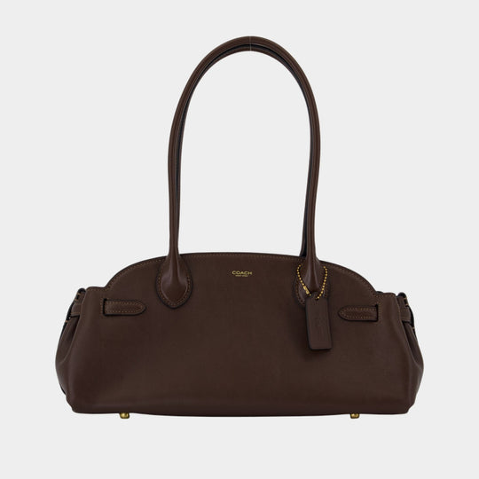 Sac Porté Épaule Empire Carryall 34 - Coach - Cuir - Marron