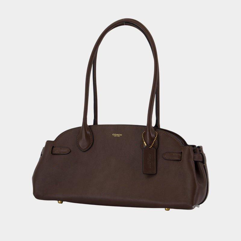 Sac Porté Épaule Empire Carryall 34 - Coach - Cuir - Marron