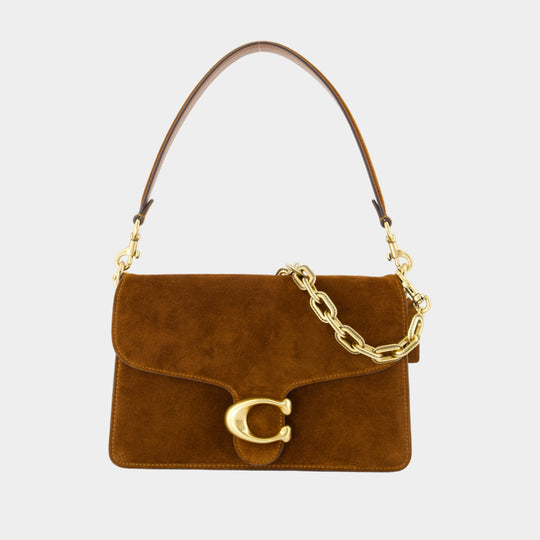 Sac Porté Épaule Tabby With Chain - Coach - Cuir - Marron