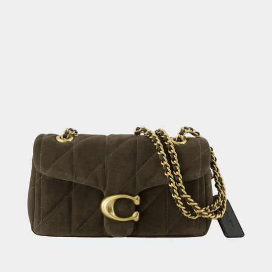 Sac Porté Épaule Quilted Tabby 20 With Chain - Coach - Cuir - Vert