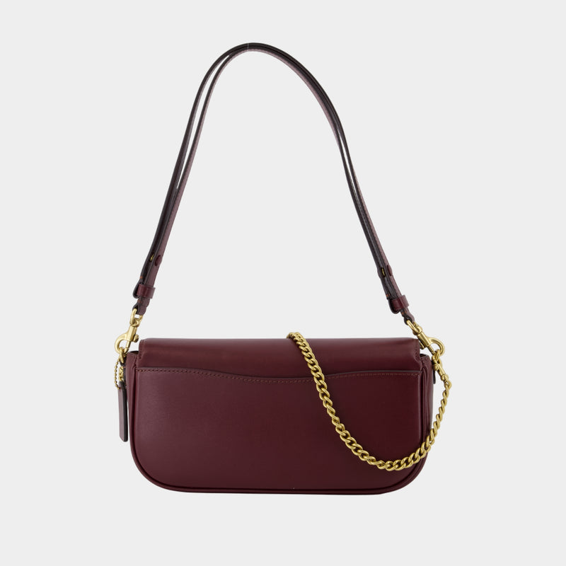 Sac Porté Épaule Brook - Coach - Cuir - Bordeaux
