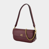 Sac Porté Épaule Brook - Coach - Cuir - Bordeaux