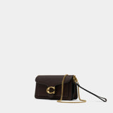 Sac À Bandoulière Tabby Chain 19 - Coach - Cuir - Marron