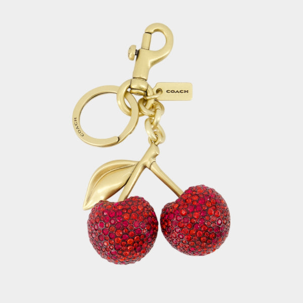 Porte-Clé Small Cherry Bag - Coach - Métal - Rouge