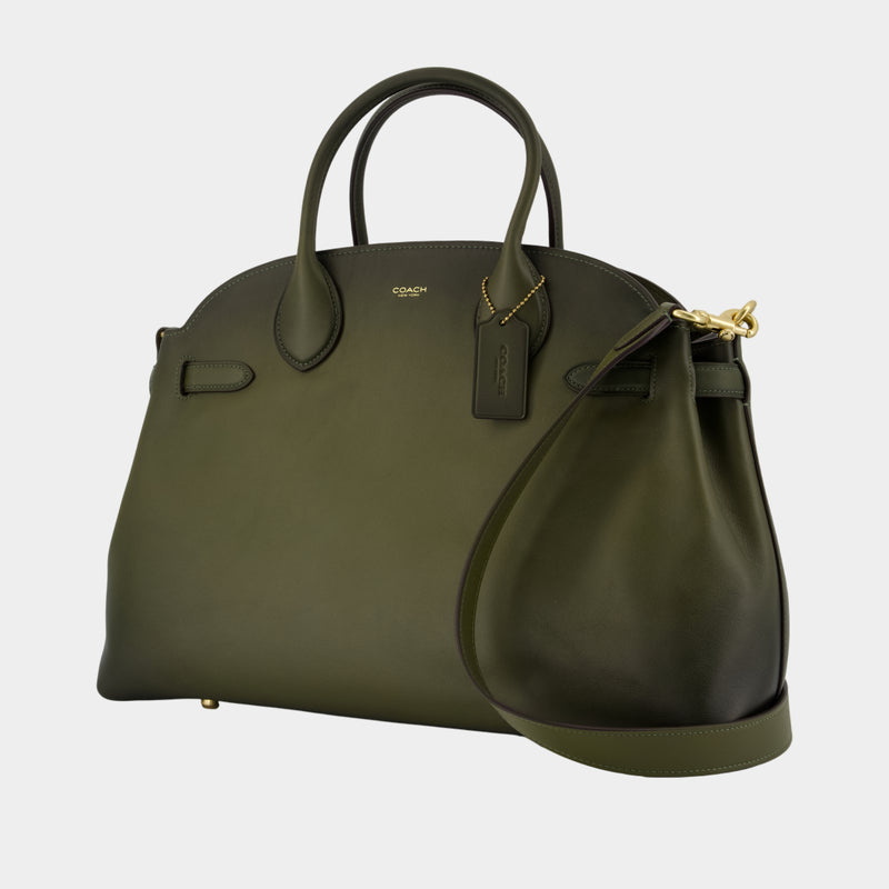 Cabas Soft Empire 40 - Coach - Cuir - Vert