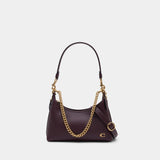 Sac Porté Épaule Juliet 25 - Coach - Cuir - Bordeaux