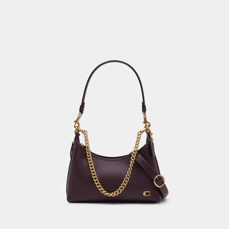 Sac Porté Épaule Juliet 25 - Coach - Cuir - Bordeaux