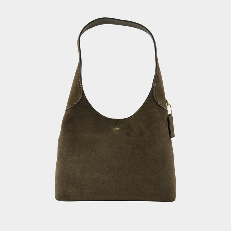 Sac Porté Épaule Brooklyn 28 - Coach - Suède - Vert